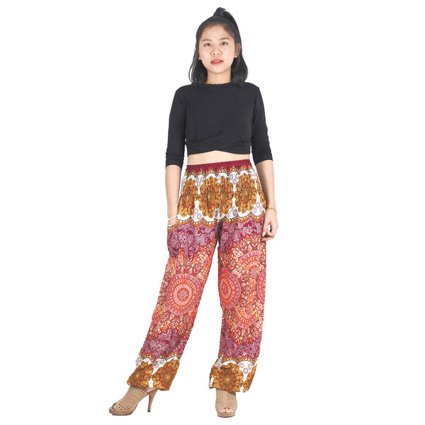 Mandala 196 women harem pants in Red PP0004 020196 04