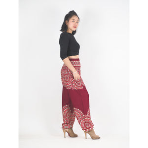 Stained Glass Mandala 214 women harem pants in Red PP0004 020214 04