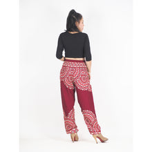 Load image into Gallery viewer, Stained Glass Mandala 214 women harem pants in Red PP0004 020214 04