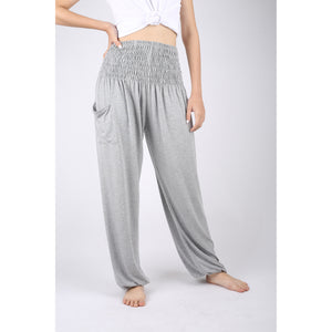 Solid Color Unisex Harem Pants Spandex in Gray PP0004 070000 05