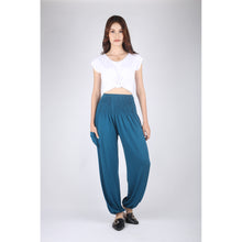 Load image into Gallery viewer, Solid Color Unisex Harem Pants Spandex in Aqua PP0004 070000 09