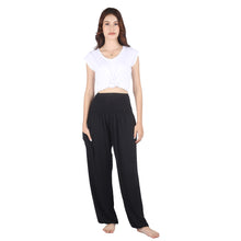 Load image into Gallery viewer, Solid Color Unisex Harem Pants Spandex in Black PP0004 070000 10
