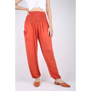 Solid Color Unisex Harem Pants Spandex in Orange PP0004 070000 11