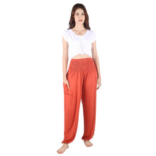 Load image into Gallery viewer, Solid Color Unisex Harem Pants Spandex in Orange PP0004 070000 11