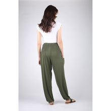 Load image into Gallery viewer, Solid Color Unisex Harem Pants Spandex in Olive PP0004 070000 13