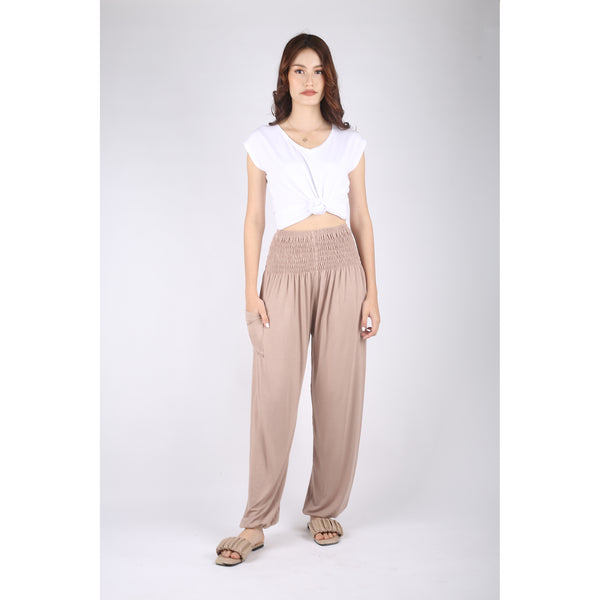 Solid Color Unisex Harem Pants Spandex in Cream PP0004 070000 19