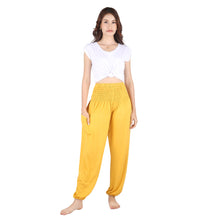 Load image into Gallery viewer, Solid Color Unisex Harem Pants Spandex in Yellow PP0004 070000 21