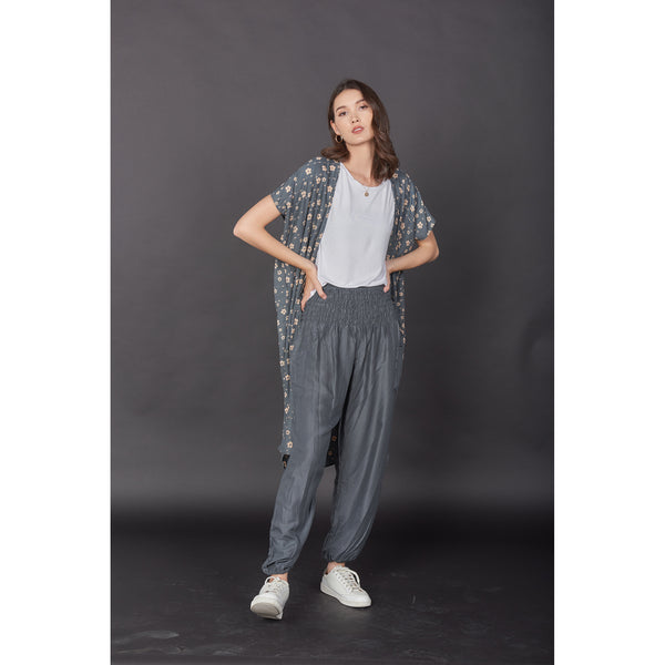 Solid color women harem pants in Top Gray PP0004 020000 01