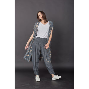 Solid color women harem pants in Top Gray PP0004 020000 01