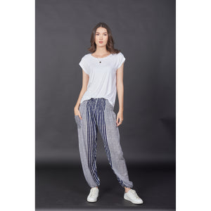 Zebra Stripe 41 women harem pants in Navy PP0004 020041 05