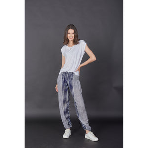 Zebra Stripe 41 women harem pants in Navy PP0004 020041 05