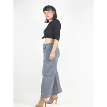Load image into Gallery viewer, Solid color Unisex Fisherman Yoga Long Pants in Gray PP0007 010000 05