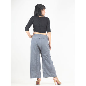 Solid color Unisex Fisherman Yoga Long Pants in Gray PP0007 010000 05