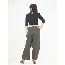 Load image into Gallery viewer, Solid color Unisex Fisherman Yoga Long Pants in Olive PP0007 010000 13