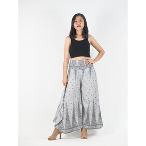 Peacock Feather Dream Women's Palazzo Pants in Cloud PP0037 020015 14