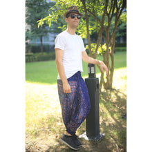 Load image into Gallery viewer, Peacock Unisex Aladdin drop crotch pants in Navy Blue PP0056 020007 05