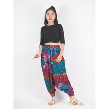 Load image into Gallery viewer, Tie dye Unisex Aladdin drop crotch pants in Red PP0056 020040 02
