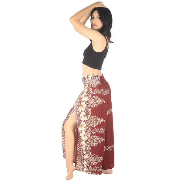 Flower chain Women Palazzo Pants in Red PP0076 020064 04