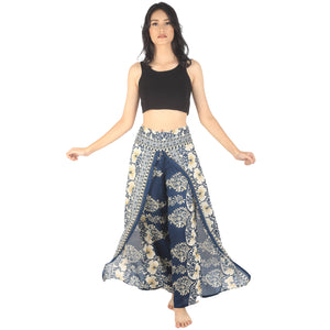 Flower chain Women Palazzo Pants in Ocean Blue PP0076 020064 01