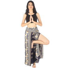 Load image into Gallery viewer, Flower chain Women Palazzo Pants in Navy PP0076 020064 02
