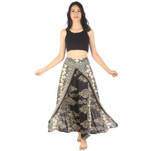 Load image into Gallery viewer, Flower chain Women Palazzo Pants in Black PP0076 020064 03