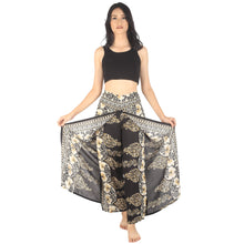 Load image into Gallery viewer, Flower chain Women Palazzo Pants in Black PP0076 020064 03