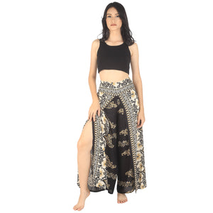 Flower chain Women Palazzo Pants in Black PP0076 020064 03