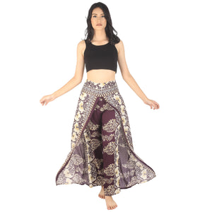 Flower chain Women Palazzo Pants in Purple PP0076 020064 05