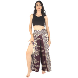 Flower chain Women Palazzo Pants in Purple PP0076 020064 05