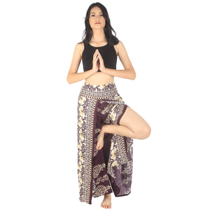 Flower chain Women Palazzo Pants in Purple PP0076 020064 05