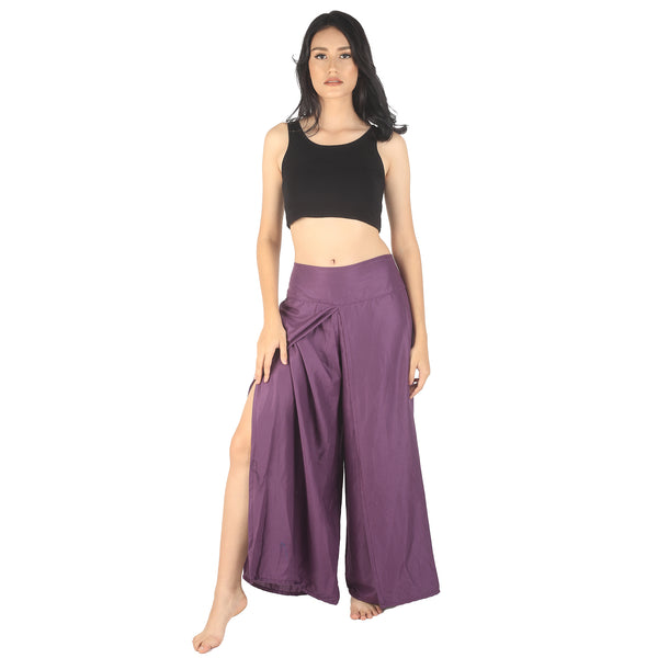 Solid Color Women Palazzo Pants in Purple PP0076 020000 06