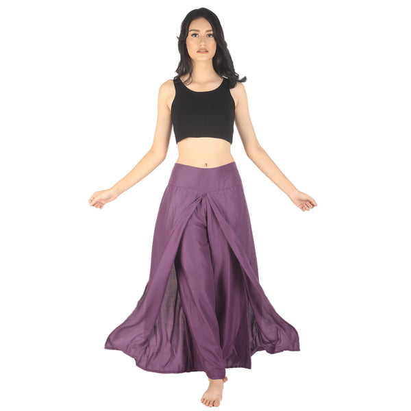 Solid Color Women Palazzo Pants in Purple PP0076 020000 06