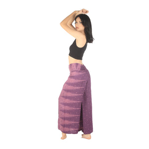 Peacock Feather Dream Women Palazzo Pants in Purple PP0076 020015 04