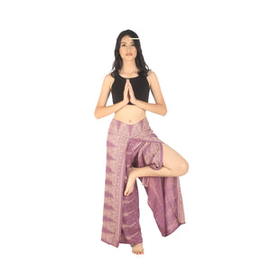 Peacock Feather Dream Women Palazzo Pants in Pink PP0076 020015 05