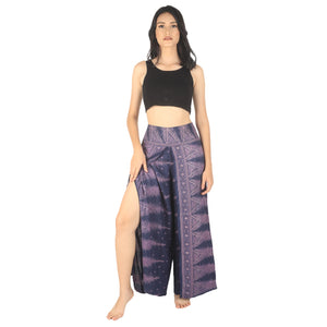Peacock Feather Dream Women Palazzo Pants in Navy PP0076 020015 07