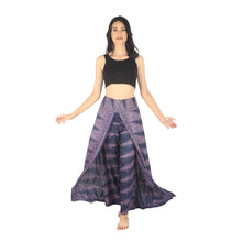 Load image into Gallery viewer, Peacock Feather Dream Women Palazzo Pants in Navy PP0076 020015 07