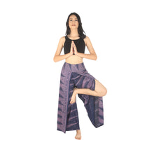Load image into Gallery viewer, Peacock Feather Dream Women Palazzo Pants in Navy PP0076 020015 07