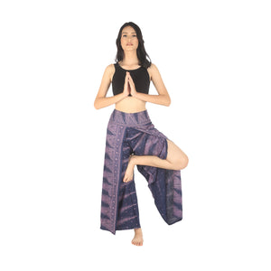 Peacock Feather Dream Women Palazzo Pants in Navy PP0076 020015 07