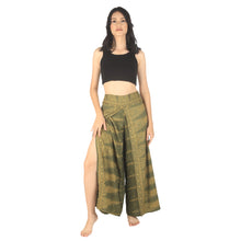 Load image into Gallery viewer, Peacock Feather Dream Women Palazzo Pants in Green PP0076 020015 10