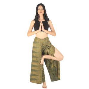 Peacock Feather Dream Women Palazzo Pants in Green PP0076 020015 10