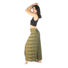 Load image into Gallery viewer, Peacock Feather Dream Women Palazzo Pants in Green PP0076 020015 10