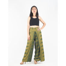 Load image into Gallery viewer, Peacock Feather Dream Women Palazzo Pants in Green PP0076 020015 10