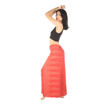Load image into Gallery viewer, Peacock Feather Dream Women Palazzo Pants in Bright Red PP0076 020015 13
