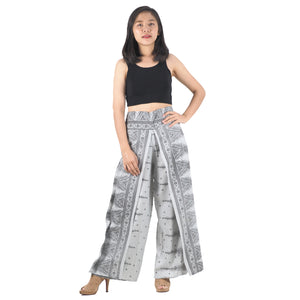Peacock Feather Dream Women Palazzo Pants in Cloud PP0076 020015 14