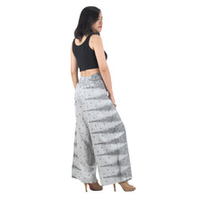 Load image into Gallery viewer, Peacock Feather Dream Women Palazzo Pants in Cloud PP0076 020015 14