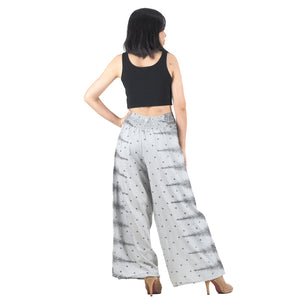 Peacock Feather Dream Women Palazzo Pants in Cloud PP0076 020015 14