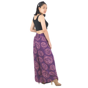 Floral Classic Women Palazzo Pants in Purple PP0076 020098 10