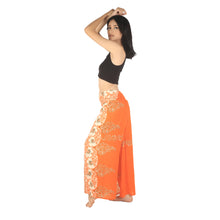 Load image into Gallery viewer, Flower chain Women Palazzo Pants in Orange PP0076 020167 01