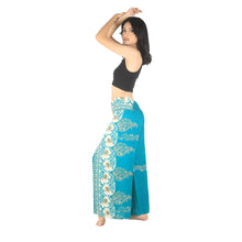 Load image into Gallery viewer, Flower chain Women Palazzo Pants in Green PP0076 020167 07