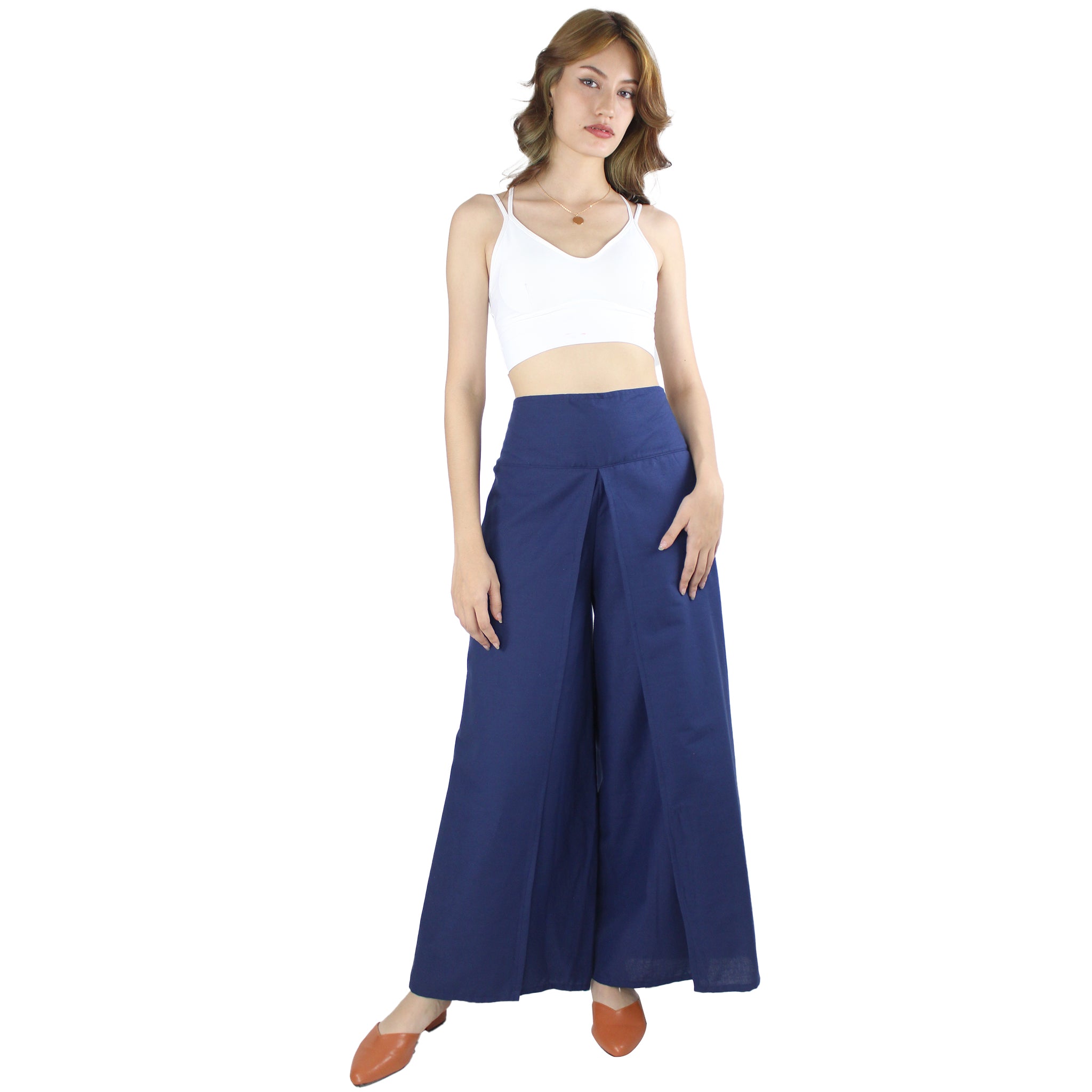 Watercolor Big Floral Elastic Waist Cotton Palazzo Pants – Baci Fashion